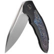 Nóż składany WE Knife Makani LE No 148/300 Black Titanium / Flamed Titanium Inlay, Hand Rubbed Satin CPM 20CV by Anton Tkachenko (WE21048B- 3)