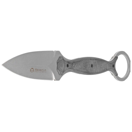 Nóż Maserin Neck Knife 922/STW Black G10, Stonewashed N690 by Russ Kommer