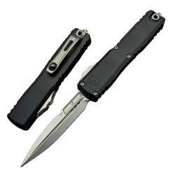 Nóż automatyczny OTF Microtech Ultratech Gen III ZBP Bayonet Black Aluminum, Stonewashed M390MK by Tony Marfione (1120-10)