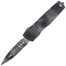 Microtech Luminary ZBP D/E Signature OTF Knife Topographic Urban Camo Aluminum, Topographic Urban Camo M390MK by Tony Marfione (1270-1TPUCS)