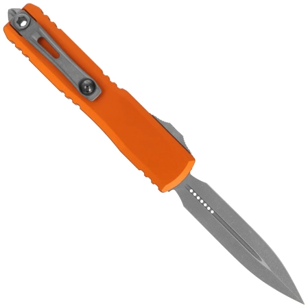 Microtech Ultratech Gen IV D/E OTF Knife Orange Aluminum, Apocalyptic M390MK by Tony Marfione (11224-10APOR)