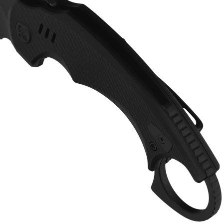 Nóż składany Kubey Jaw Pikal Black G10, Black Stonewashed 14C28N by MUZI Design (KU440F)