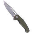 Kubey Knife Dugu OD Green G10, Stonewashed D2 (KU210B)