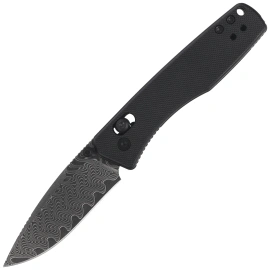 Kizer Aegis Knife Black G10, Black Matte Damascus by Azo (V3774A2)