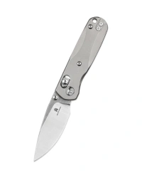 Bestechman Sprite Knife Grey Titanium, Stonewashed/Satin M390 (BMK21A)
