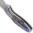 Nóż składany Kubey KB Knives Stroller Gray Titanium/Camo Carbon Fiber, Stonewashed CPM 20CV by Utilizator (KB384A)
