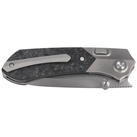 Nóż składany Remette Meteor Carbon Fiber/Titanium, Pearlescent M390 (RTPT-EL)