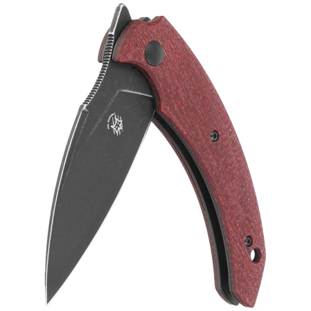 Nóż składany Fox Honos Plum Jute Micarta, Black Stonewashed BECUT by Bastinelli (FX-538 MP)