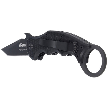 Nóż składany FOX The Dart Karambit Black G10, Black Idroglider N690 by Doug Marcaida (FX-597)