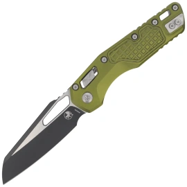 Microtech MSI S/E Knife OD Green Frag Aluminum, Black M390MK by Tony Marfione (210-1FROD)