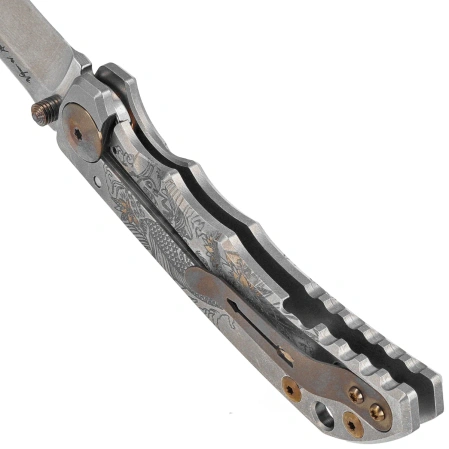 Nóż składany Spartan Blades Harsey Folder ''Koi Fish'' Titanium, Stonewashed MagnaCut