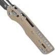 Microtech MSI S/E Knife Fluted Tan G10, Black Cerakote M390MK by Tony Marfione (210-1FLGTTA)