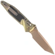 Nóż składany Microtech Socom Ram-Lok T/E Marfione Select Antique Gold Titanium, Bronze Bksp, Bronze Stonewashed M390MK by Tony Marfione (161RL-13MS2)