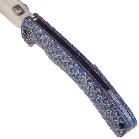 Nóż składany WeKnife Dracarys LE No ???/199 Flamed Titanium, Satin M390 (WE25061B-3)