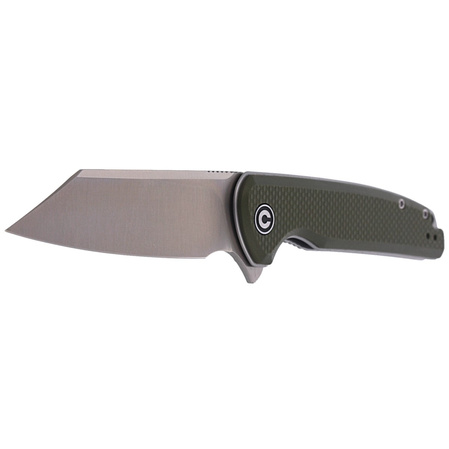 CIVIVI Brigand Green Coarse G10 Handle Gray S/S Liner D2 Blade, Satin Finish (C909A)