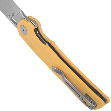 Nóż składany Bestechman Smuga Yellow G10, Satin AEB-L by Kombou (BMK22B)