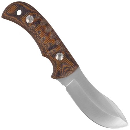 Muela Sioux-10J Knife Brown-Mustard Jute Micarta, Satin 14C28N