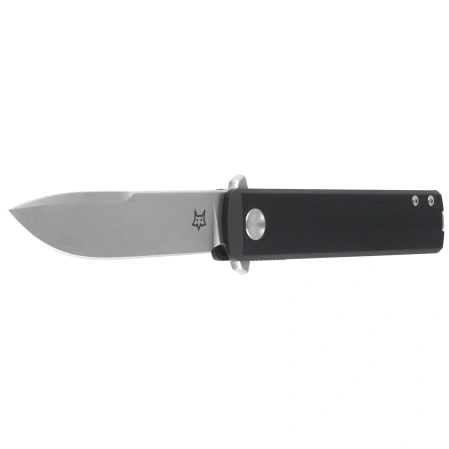 Fox Chnops Tactical Knife Black G10, Stonewashed Hybrid Cryo by Raven Knives Design (FX-545 G10BSW)