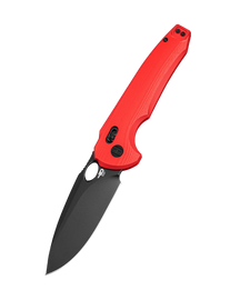 Bestech Noctar Knife Red G10, Black PVD 14C28N by Kombou (BG66G)