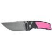 Nóż składany Bestechman Icebreaker Grey Aluminium / Pink G10, Satin D2 (BMK16B)