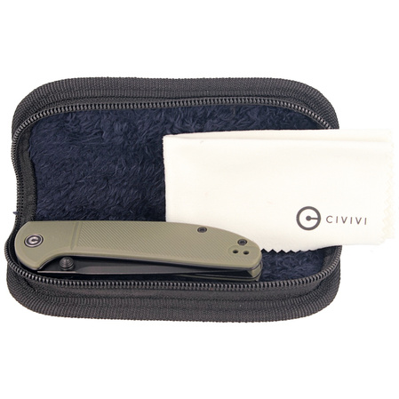 Nóż składany CIVIVI Badlands Vagabond OD Green FRN, Black Stonewashed (C2019B)