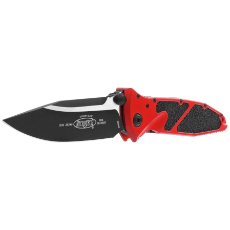 Microtech Socom Elite S/E-M Knife Red Aluminum/3M, Black M390 by Tony Marfione (160-1RD)