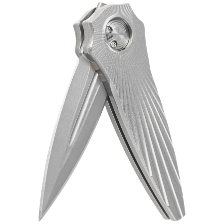 Paragon Warlock Tapered StarBurst Gray Titanium, Satin CPN S35VN (TITAN-WAR-TSB-S-DE)