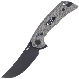 Reate PL-7 Knife Black Micarta, Black PVD Nitro-V (PL-7 BKM PVD)