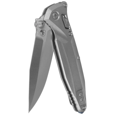 Nóż składany Microtech Socom Delta Ram-Lok S/P Marfione Select Slab Side Titanium, Blue HW, Stonewashed M390MK by Tony Marfione (159RL-10SMS3)