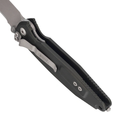 Nóż składany Microtech Socom Elite S/E-M Woodland Green Aluminum, Apocaliptic M390 by Tony Marfione (160-10APWL)