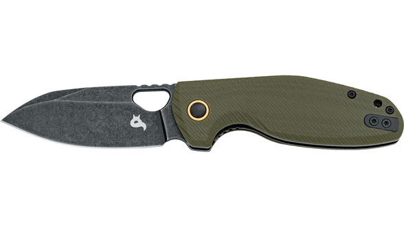 Nóż składany BlackFox Puffy OD Green G10, Black Stonewashed 10Cr15CoMov (BF-786 G10OD)