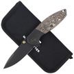 WE Knife Nitro Mini Black Titanium / Copper Foil Carbon Fiber, Black Stonewashed CPM 20CV by Peter Carey (WE22015-2)