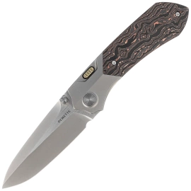 Remette RTPT-D Knife Gray Titanium/Copper Carbon Fiber, Pearlescent M390