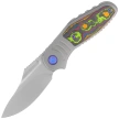 Nóż składany Kubey KB Knives Stroller Gray Titanium/CF Inlays, Stonwashed CPM 20CV by Utilizator (KB384A)