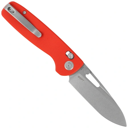 Nóż składany Kubey Bluff Red G10, Sandblasted 14C28N by Garet Caronna (KU248H)