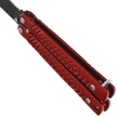 Martinez Albainox Balisong Knife Steel-Bright Red, Bright Black 3Cr13Mov (02226)
