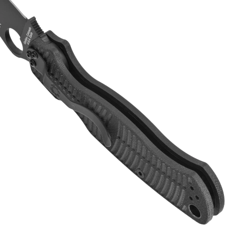 Nóż składany Spyderco Para Military 2 Salt Black G10, Black DLC CPM MagnaCut by Sal, Eric Glesser (C81GMCBKP2)