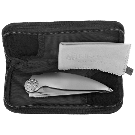 Nóż składany Rike Knife RK Predator-P Gray Titanium, Satin M390