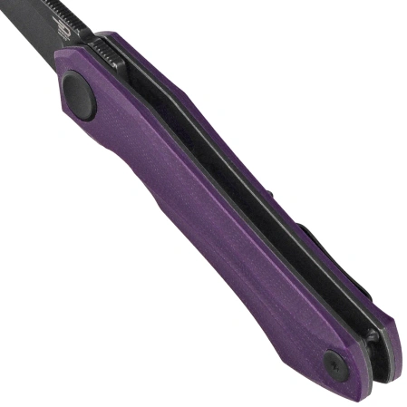 Nóż składany Bestech Ivy Purple G10, Black Stonewashed 14C28N by Ostap Hel (BG59G)