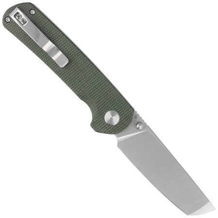 Bestech Sledgehammer Green Micarta, Satin / Stonewashed D2 knife (BG31B-1)