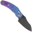 Nóż składany Kizer Mini Bulldog Purple-Blue Crystallized Titanium, Matte DLC Ultra S45VN by O.SHO (Ki3672SA1)