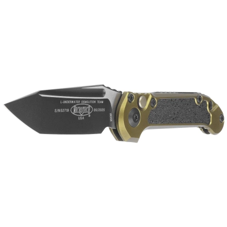 Microtech LUDT Gen III T/E Automatic Knife OD Green Aluminum, Black M390MK by Tony Marfione (1136-1OD)