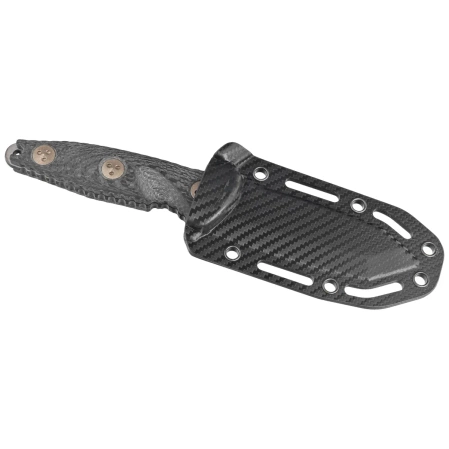 Microtech Socom Alpha Mini T/E Signature Carbon Fiber, Black DLC by Tony Marfione Knife (114M-1DLCCFS)