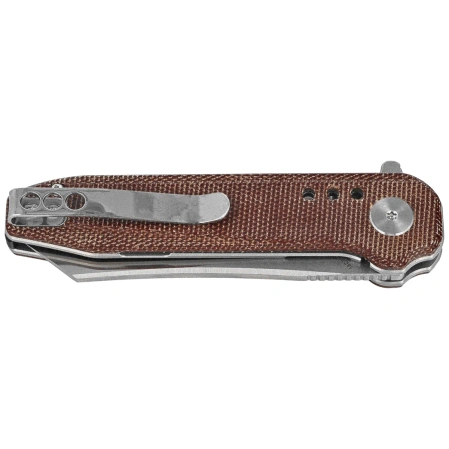 Bestech Syntax Natural Micarta, Stonewashed/Satin 14C28N by Todd Knife and Tool (BG40E)