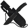 Nóż FOX Dino Tracker Black Forprene, Black N690Co by Black Roc Knives (FX-9CM08 B)