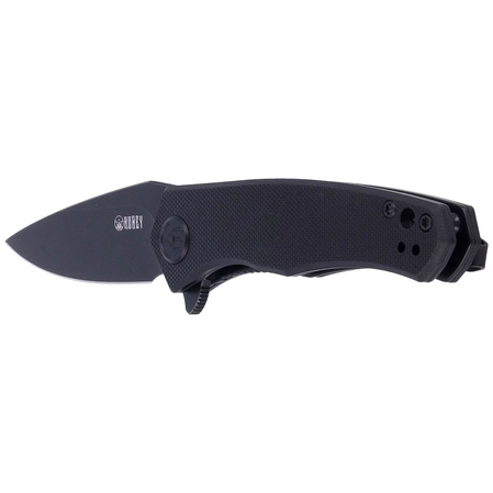 Kubey Knife Cadmus Black G10, Dark Stonewashed by Max (KU055B)