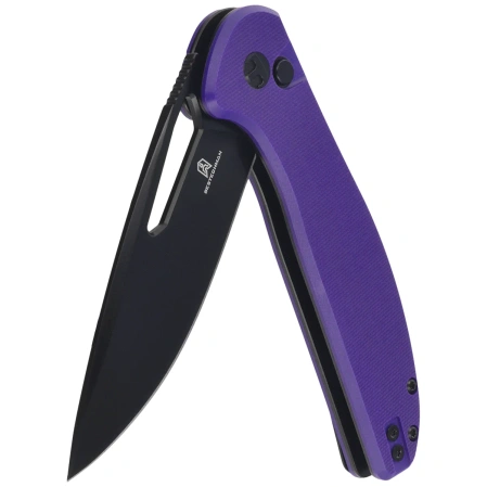 Bestechman Whalefin Knife Purple G10, Black PVD D2 (BMK18F)