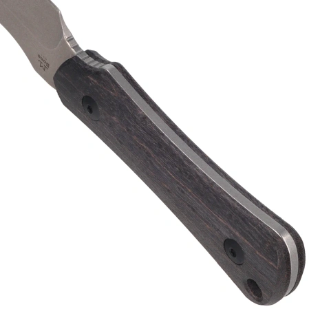 Kizer Bone Knife Black Stabilized Wood, Stonewashed AEB-L by Maverick Customs (1122A4)