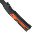 Bestechman Icebreaker Knife Black Aluminum / Orange G10, Black PVD D2 (BMK16D)