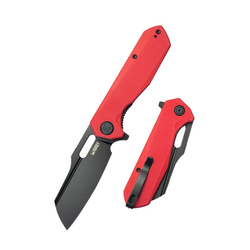Nóż składany Kubey Atlas Red G10, Blackwashed 14C28N by Jelly Jerry (KU328F)
